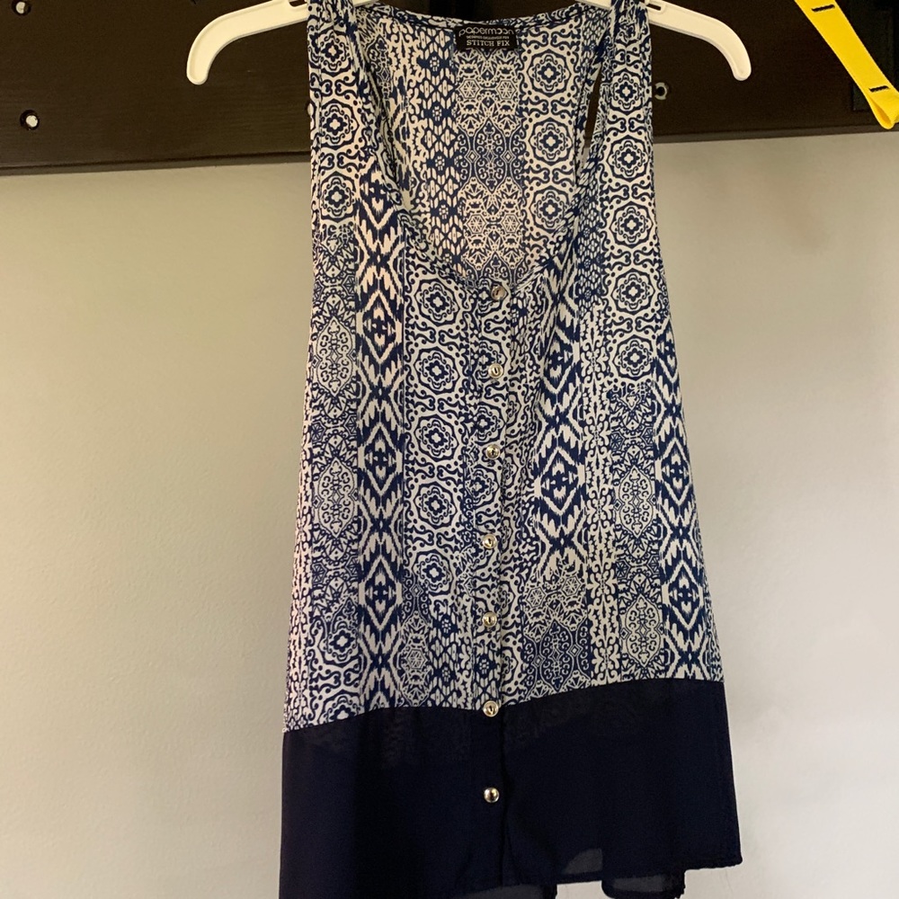 Papermoon for Stitch Fix button-front tank top